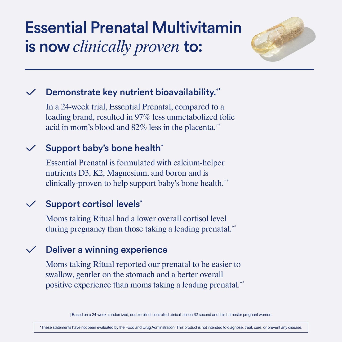 Ritual Prenatal Multivitamin for Women - Key Essential Vitamins and Minerals to Support Mom and Baby During Pregnancy* - Folate, Choline, Omega-3 DHA, Iron