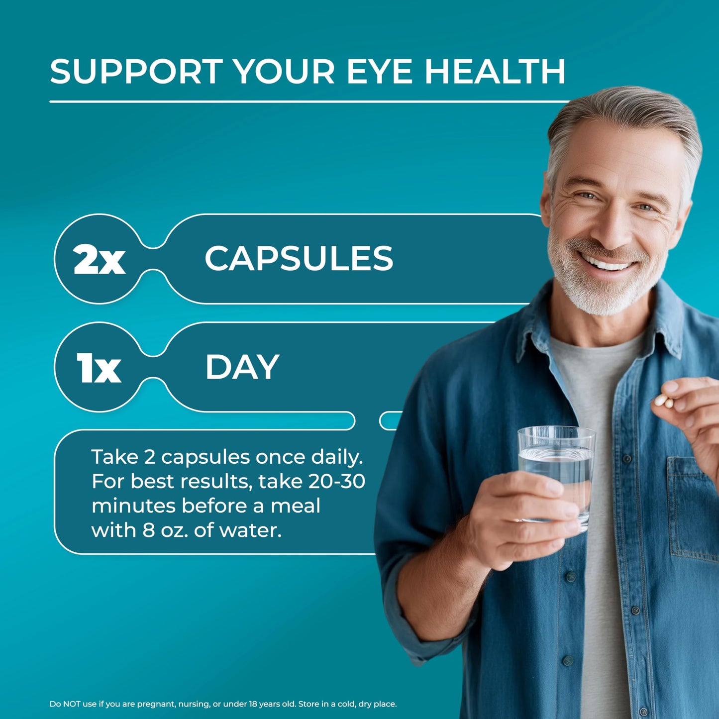 PUREHEALTH RESEARCH Complete Vision Formula - Eye Vitamins & Mineral Supplement - Lutein and Zeaxanthin Supplements for Men & Women - with Eyebright Herb, Zinc,