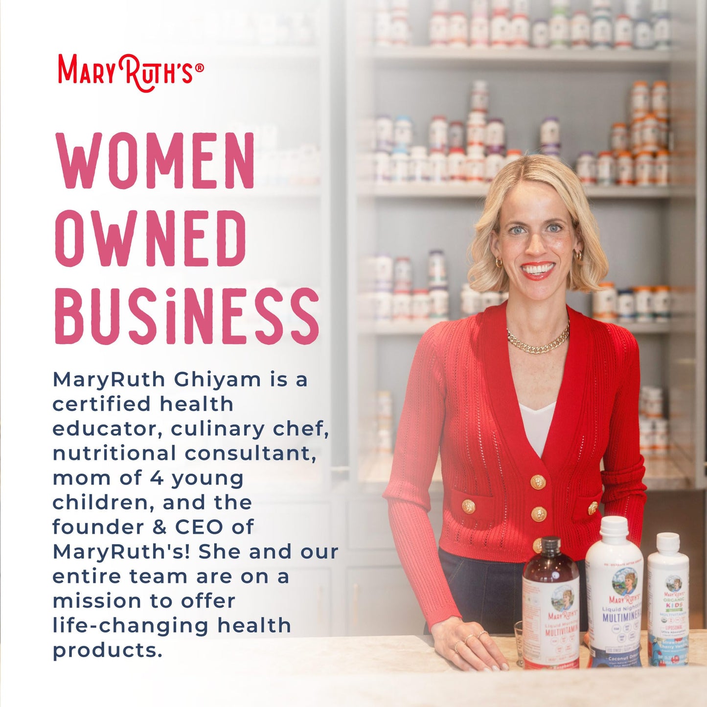 MARYRUTH'S Postnatal & Prenatal Vitamins for Women | Sugar Free | Womens Multivitamin for Pre-Conception, Pregnancy & Nursing | Ginger