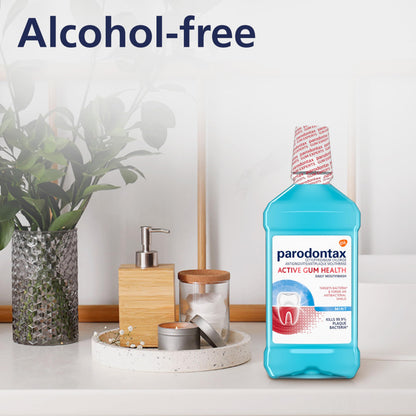 Parodontax Active Gum Health Mouthwash, Antiplaque and Antigingivitis Mouthwash, Mint, 16.9 Fl Oz