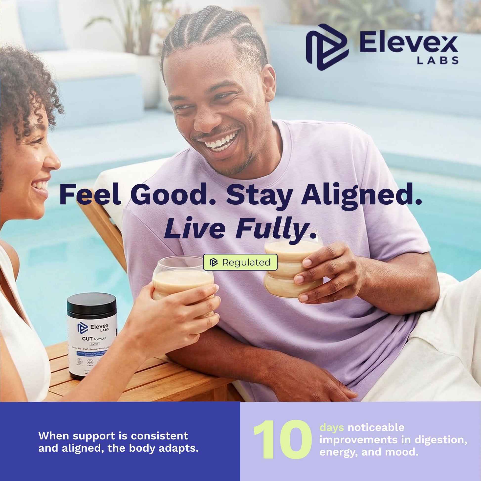 Elevex Labs Gut Health Supplement Powder – Digestive Health Formula with Colostrum, Tributyrin & PHGG Prebiotics for Gut Health, Gut Lining, Gut-Brain & Bloating Relief for Women & Men – 30 Servings Elevex LabsBuy Supplements Australia