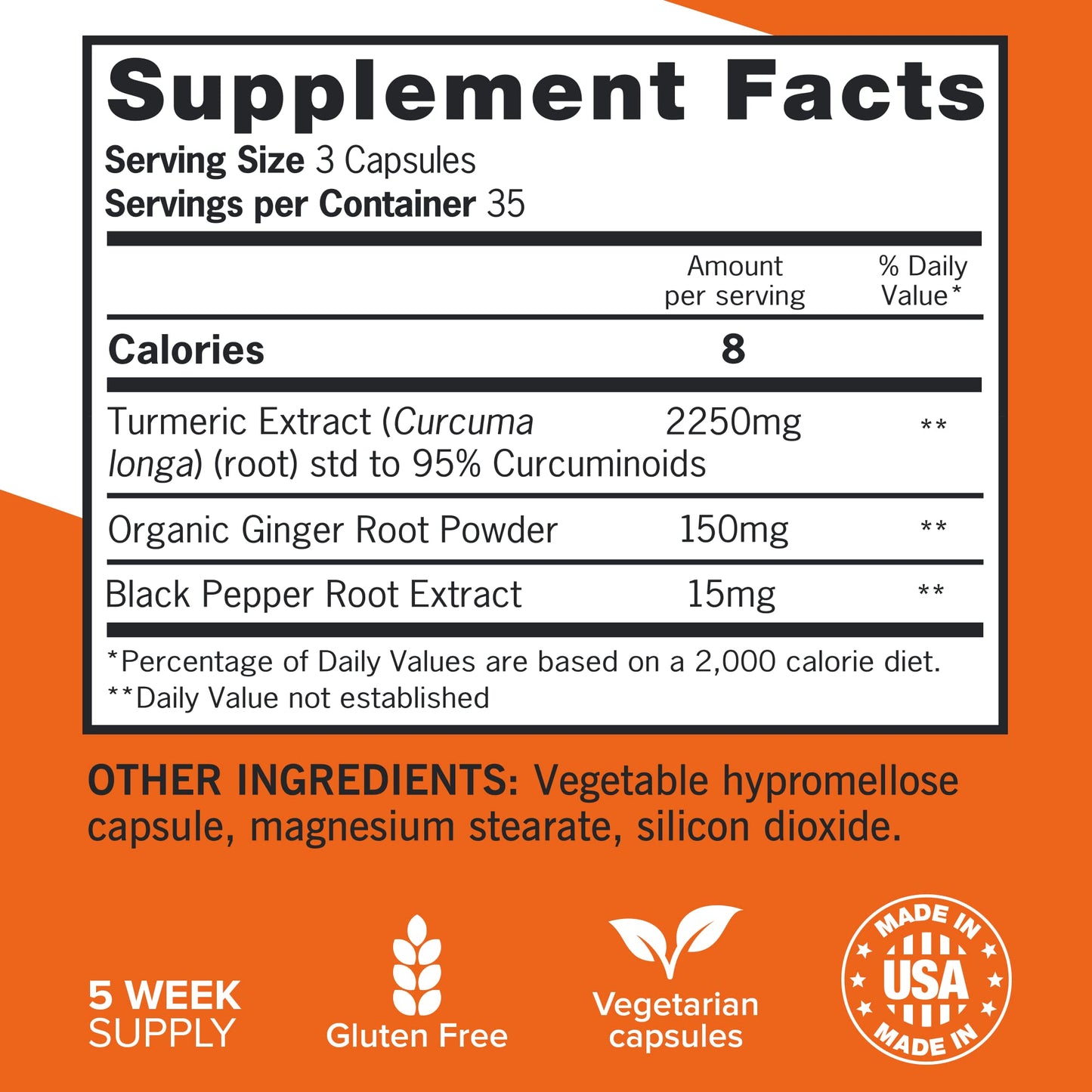 Qunol Turmeric Curcumin with Black Pepper & Ginger, 2400mg Turmeric Extract with 95% Curcuminoids, Extra Strength Supplement