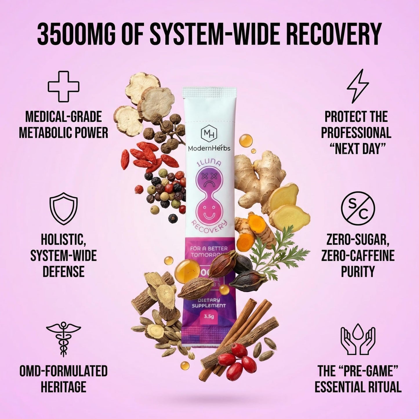 ILUNA Herbal Wellness Supplement - 50 Count - Traditional Korean Botanical Blend with Milk Thistle - Concentrated Herbal Pebbles for Daily Vitality and Balance