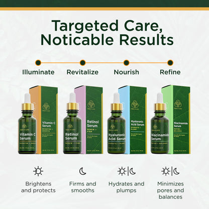 Tree of Life Beauty Vitamin C Skin Care Set, Skin Brightening Face Oil for Dark and Age Spots, Facial Serums