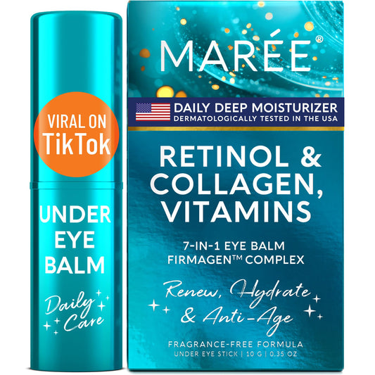 MAREE Under Eye Balm Stick with Retinol & Ceramide Complex – Facial Moisturizer for Dark Circles & Wrinkles