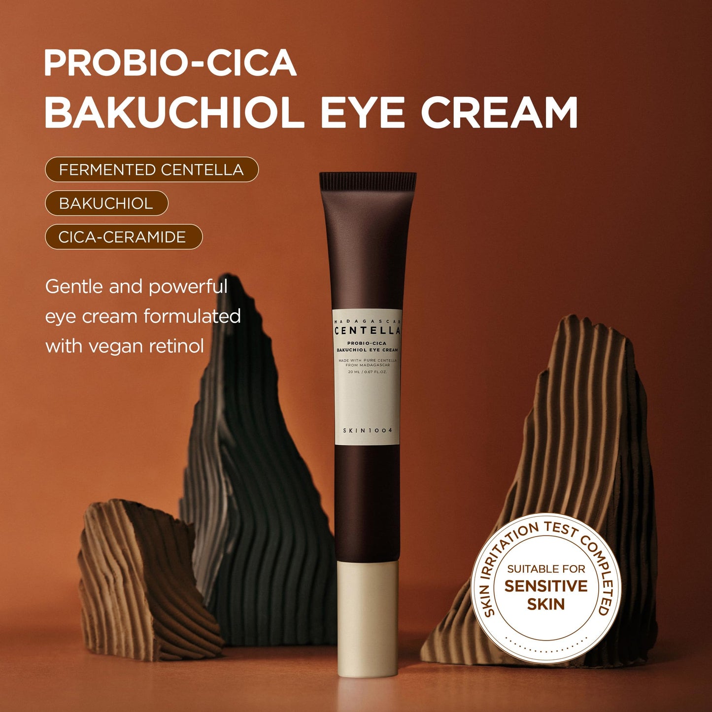 SKIN1004 Centella Probio-Cica Bakuchiol Eye Cream, Korean Eye Cream for Fine Lines with Centella, Hydrating Eye Treatment for Under Eye Area