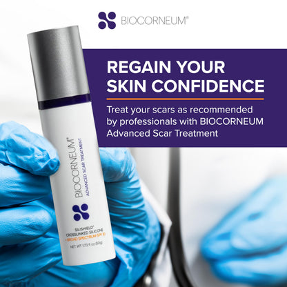 Biocorneum Advanced Scar Treatment with Silishield® & SPF 30 10g – Medical Grade Silicone Gel to Support Healing of Surgical Scars and Marks