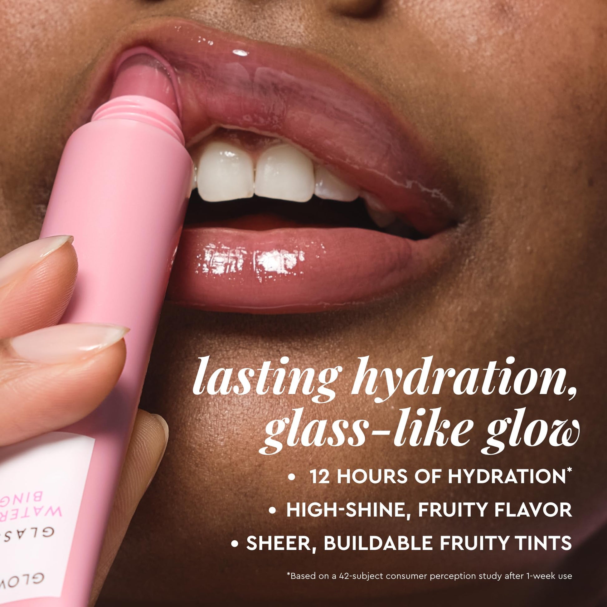 Glow Recipe Glass Balm Lip Treatment - 12Hr Hydrating Lip Balm & Moisturizer with Hyaluronic Acid to Smooth, Plump & Protect from Dryness - Sheer Pinky Red Tint, Strawberry Bingsoo (15 ml) Glow RecipeBuy Supplements Australia