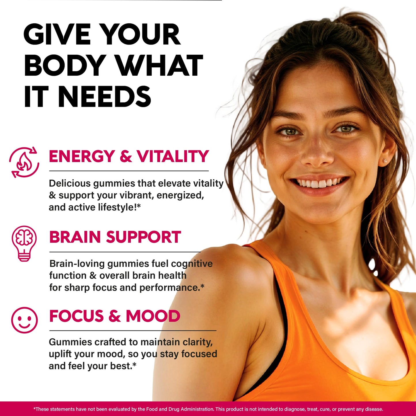Vitamin B-Complex Gummies for Women & Men - Vitamin B12, B1, B2, B3, B5, B6, B7 & B9 - B Complex with Vitamin C & Choline - Energy, Brain & Mood