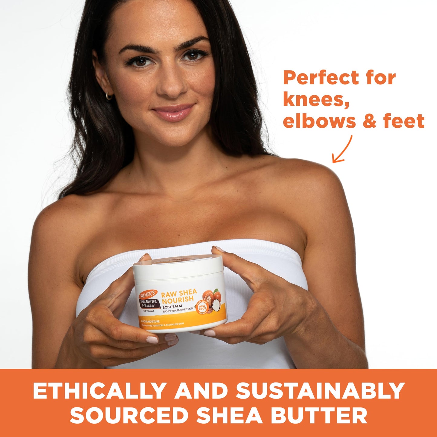 Palmer's Shea Butter Formula Raw African Shea Butter Balm, Nourishing Body Moisturizer