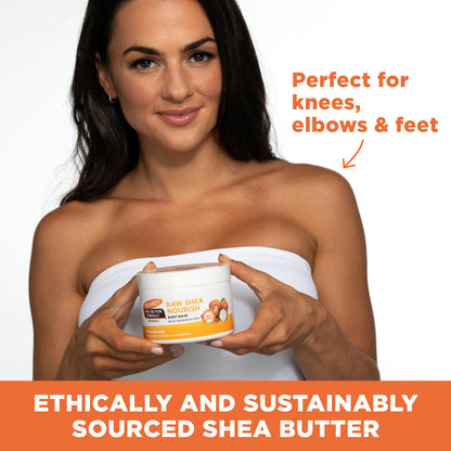 Palmer's Shea Butter Formula Raw African Shea Butter Balm, Nourishing Body Moisturizer