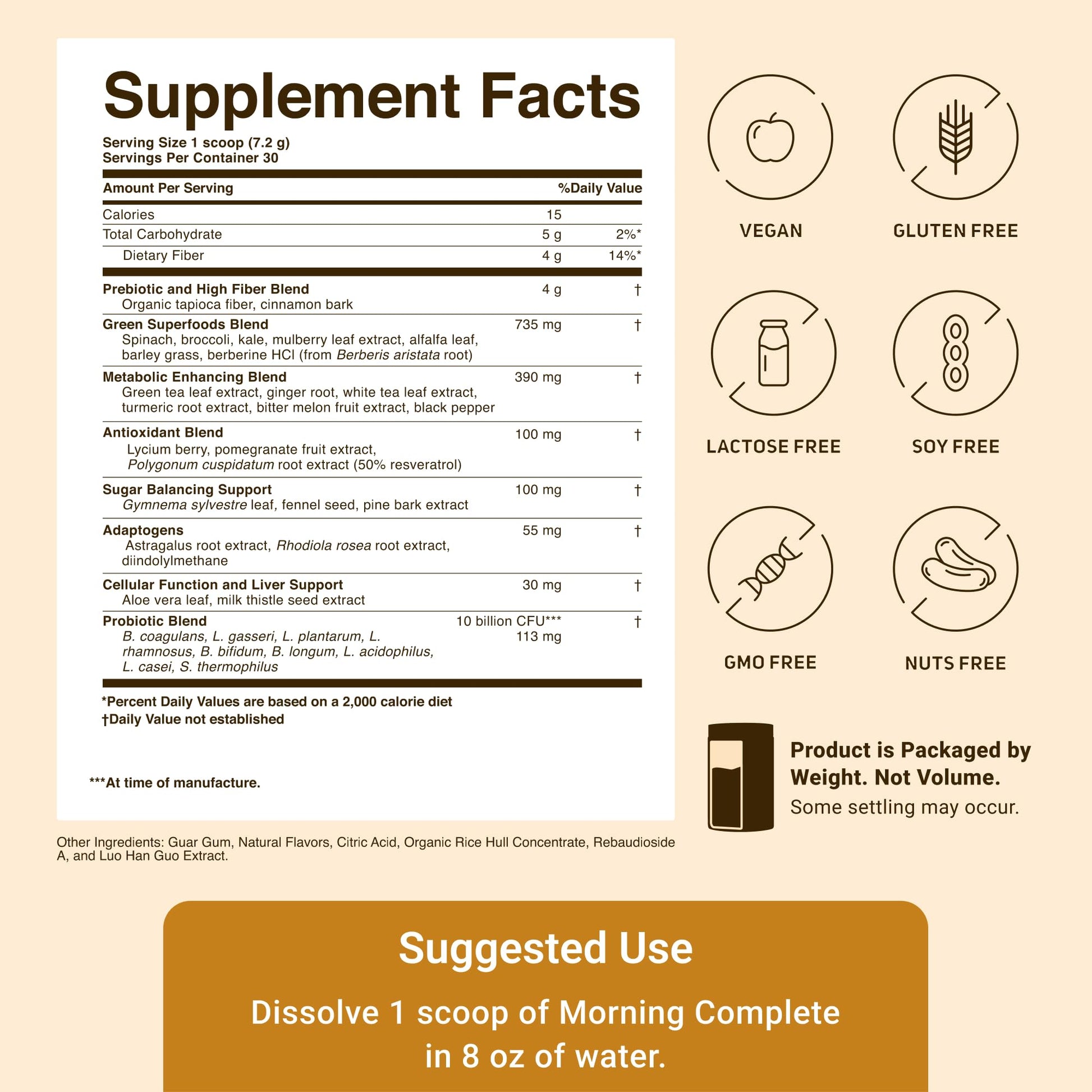 ACTIVATEDYOU Morning Complete Daily Wellness Greens Superfood Drink Mix for Gut Health w/Prebiotics, Probiotics, Antioxidants, Green Superfoods, 10 Billion CFUs, 30 Servings (Citrus) ACTIVATEDYOUBuy Supplements Australia