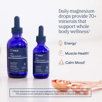 Trace Minerals Ionic Magnesium - Liquid Ionic Magnesium to Support Immune, Brain & Heart Health - Supplement to Aid Energy & Vitality