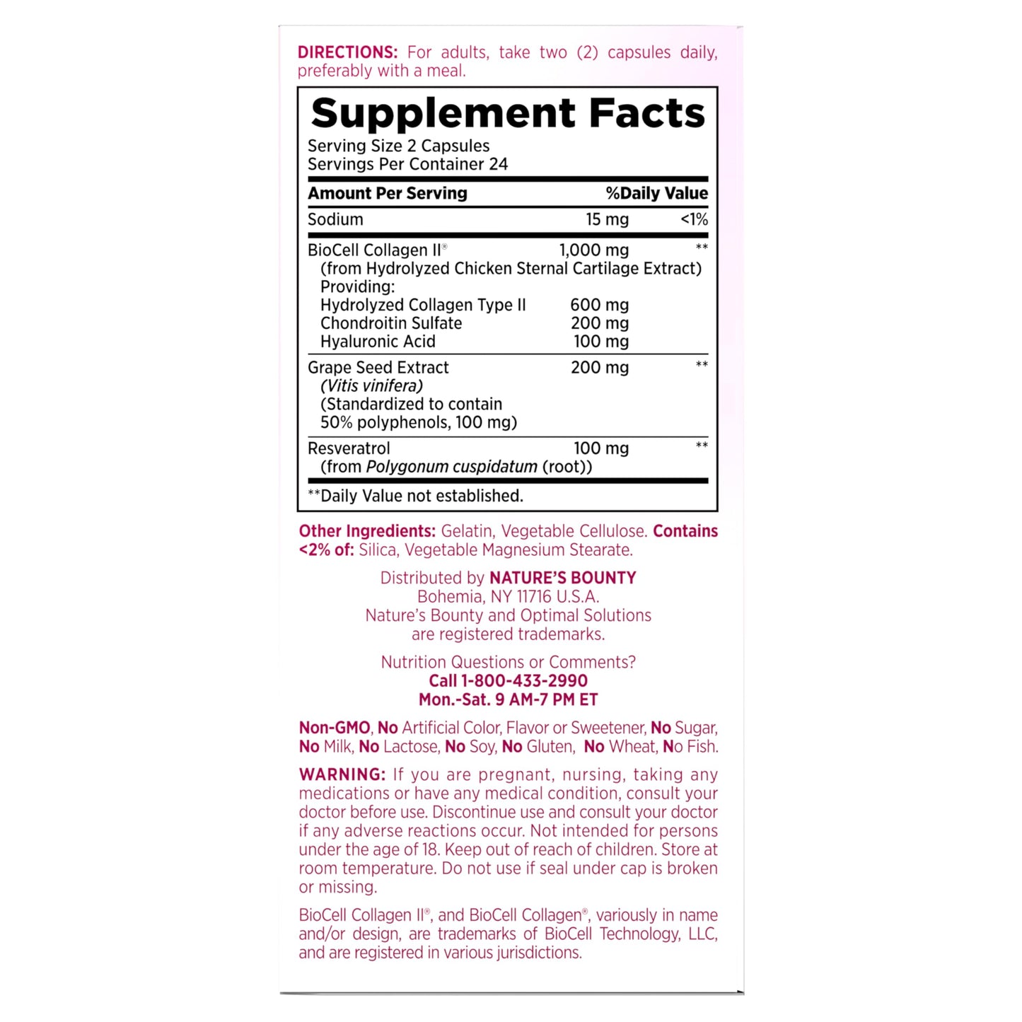 Nature’s Bounty Optimal Solutions Ultra Collagen Booster for Healthy-Aging Supplement, Resveratrol, Hyaluronic Acid – Collagen Capsules for Women, 48 Capsules Nature's Bounty buy supplements Au