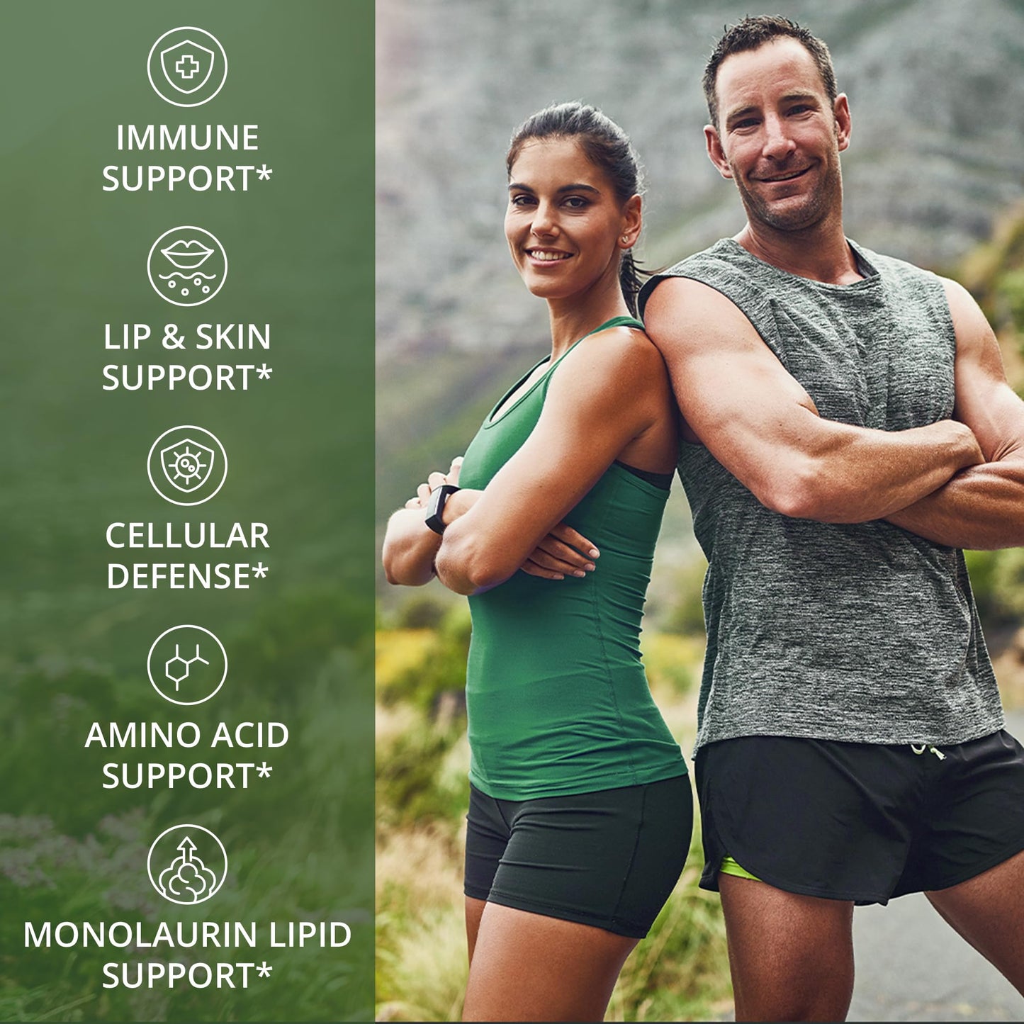 Peak Performance L Lysine 1000mg + Monolaurin 500mg Supplement for Immune Support - High Potency L-Lysine for Lips, Skin, & Health - 2-in-1 Bioavailable Supplements for Men and Women - 60 Capsules Peak PerformanceBuy Supplements Australia