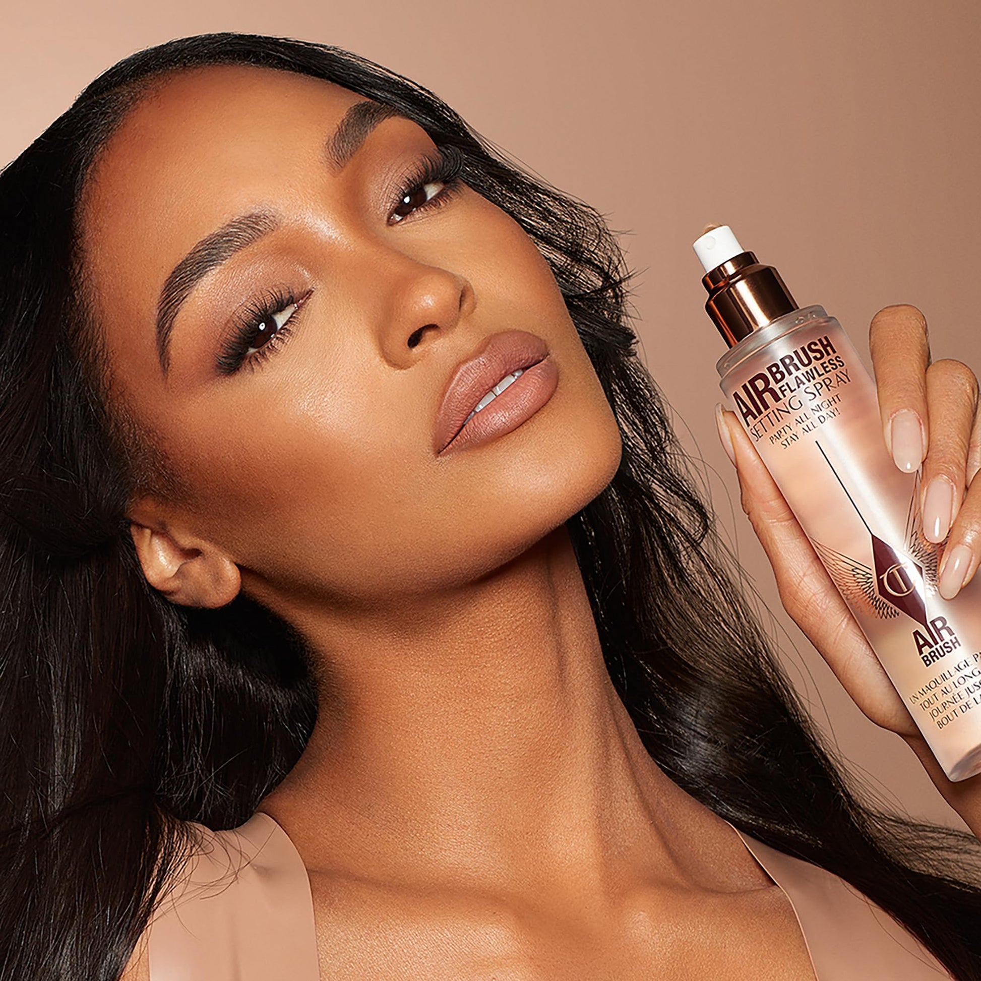 Charlotte Tilbury Airbrush Flawless Setting Spray - Ultra-Fine Hydrating Mist to Prime & Set Face Makeup For Up to 16Hr - Soothes, Blurs Pores & Calms Skin (100ml) Charlotte TilburyBuy Supplements Australia