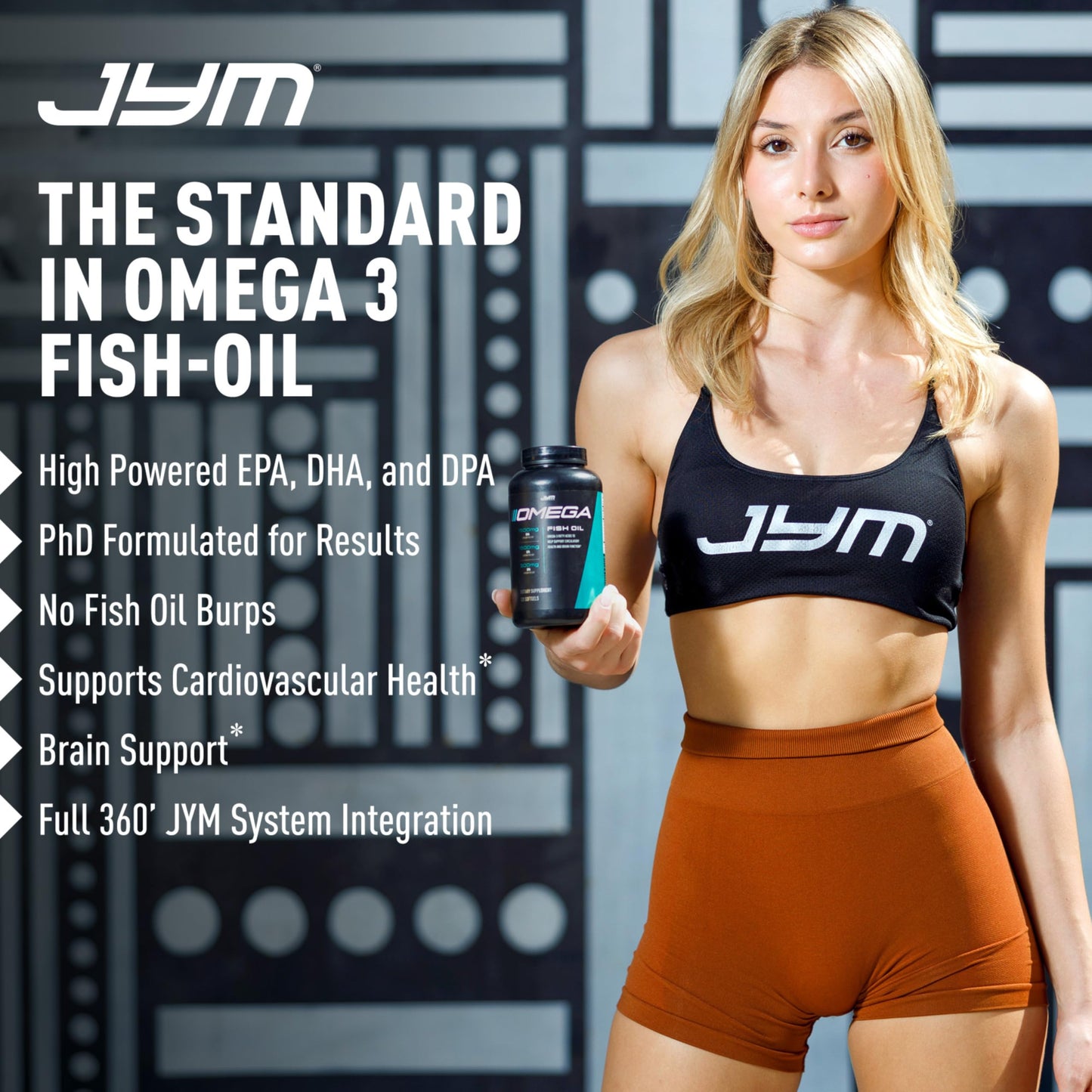 JYM Supplement Science Omega JYM Fish Oil 2800mg, High Potency Omega 3, EPA, DHA, DPA for Brain, Heart, & Joint Support 120 Soft Gels JYM Supplement Science buy supplements Au
