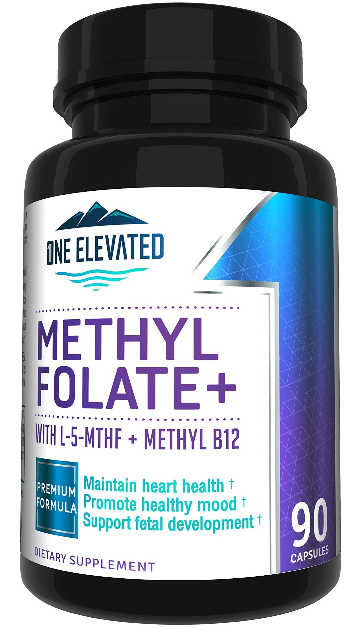 Double Strength & Most Bioactive Methyl Folate! Uniquely Formulated with Highest Pharmaceutical Grade Methylcobalamin (B12), Niacin, B1, B2 B6. Works Synergistically for Max Results-3 Month Supply One ElevatedBuy Supplements Australia