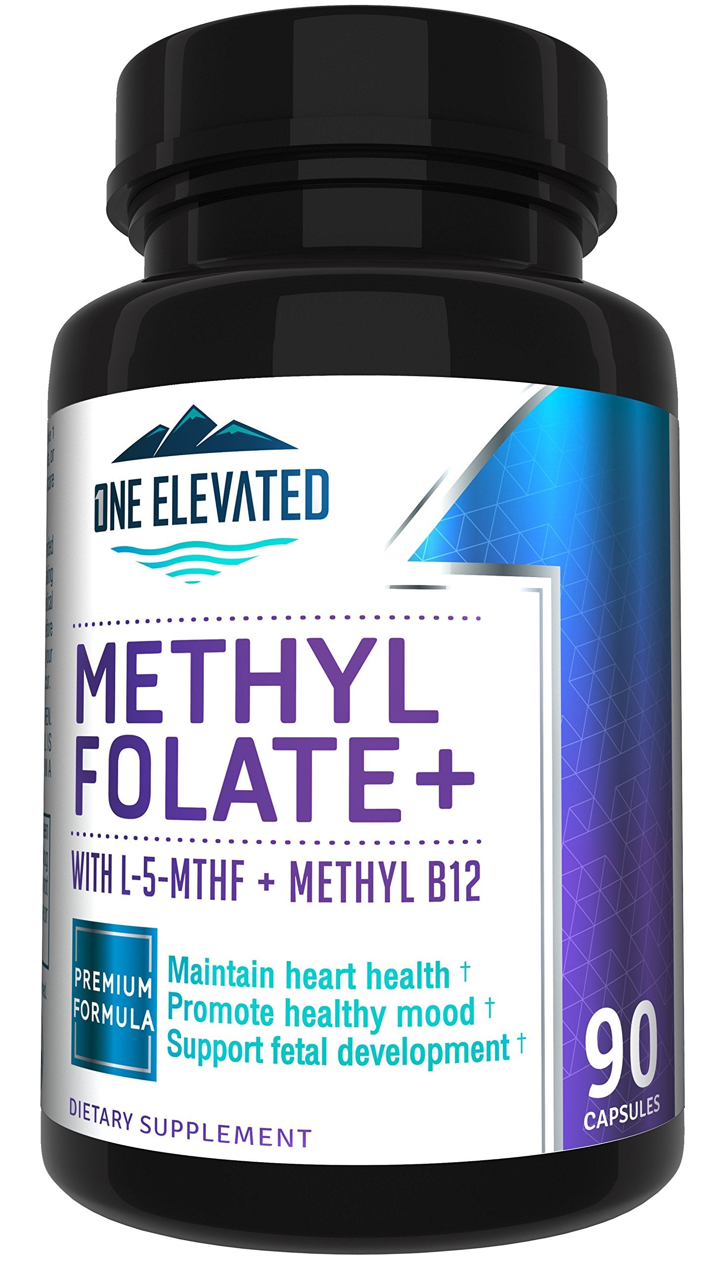 Double Strength & Most Bioactive Methyl Folate! Uniquely Formulated with Highest Pharmaceutical Grade Methylcobalamin (B12), Niacin, B1, B2 B6. Works Synergistically for Max Results-3 Month Supply One ElevatedBuy Supplements Australia