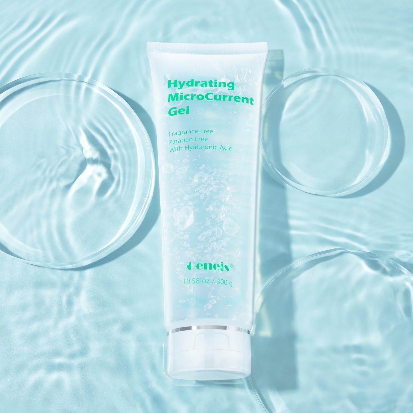 Oeneis Hydrating Microcurrent Conductive Gel, Fragrance-Free, Paraben-Free, Gel Primer with Hyaluronic Acid, Non-irritating