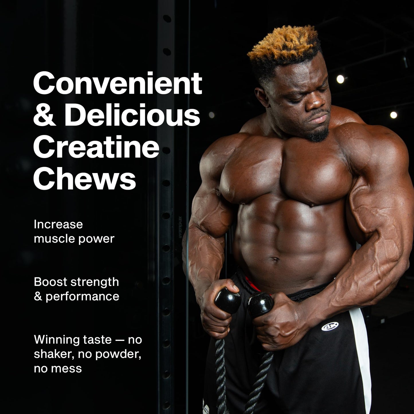 MuscleTech | Creatine Chews | Creapure Monohydrate Supplement for Muscle Recovery, Muscle Builder & Energy Boost | Pre Workout Supplement for Men & Women