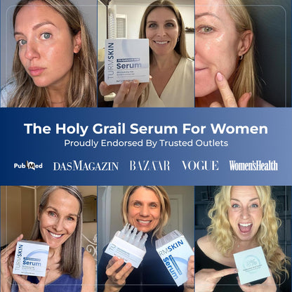 TURMSKIN® Hyaluronic Acid Serum Ampoules [ULTRA HYDRATING VIALS] - 3% Hyaluron Booster for Glass Skin & Anti Aging - 24 Hours Hydration