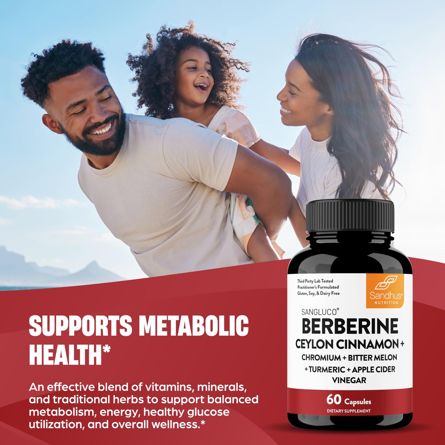 Blood Sugar Support Complex Supplement | Supports Healthy Blood Sugar Levels Already Within Normal Range | With Berberine, Cinnamon, Chromium, Turmeric