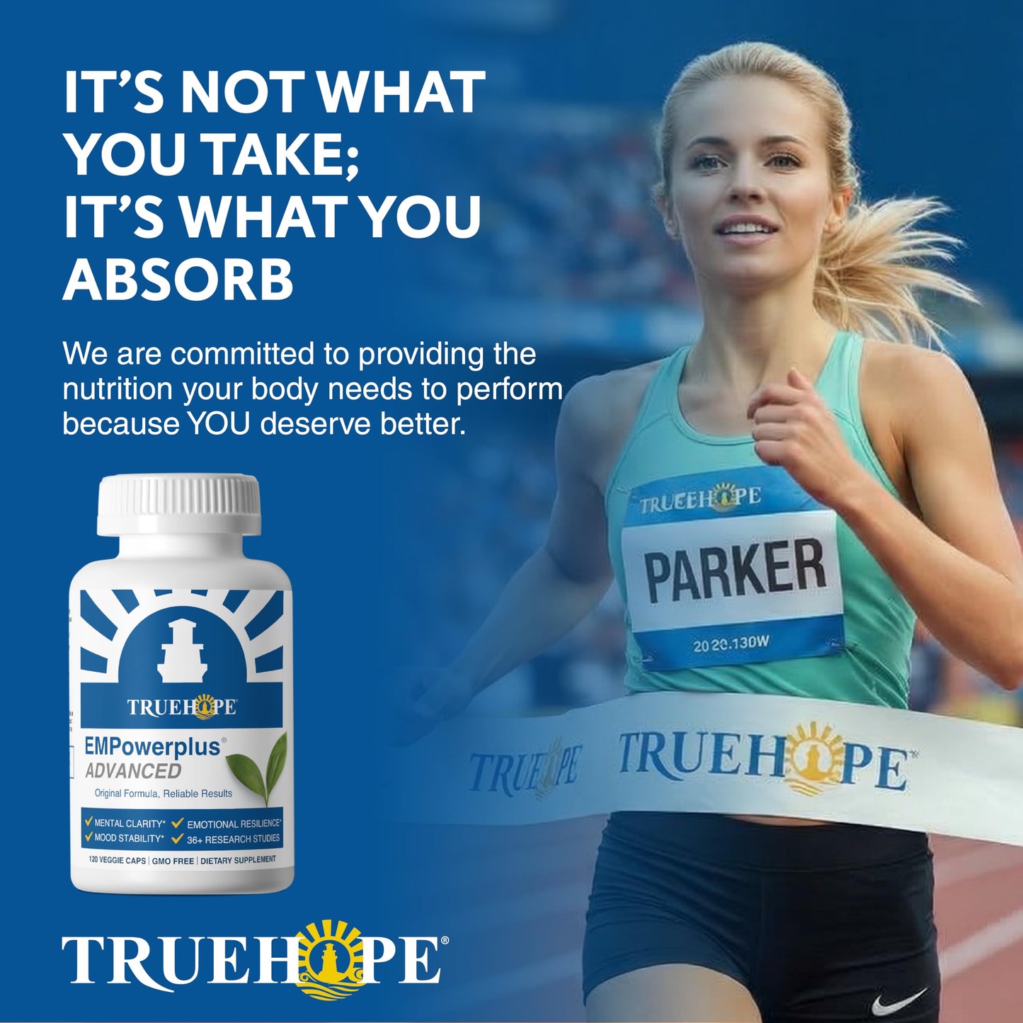 Truehope EMPowerplus Advanced Multivitamin for Women & Men - Broad-Spectrum Multivitamins & Chelated Minerals | 1000% Better Absorption | 37 Research Studies & 28 Years of Success | 30 Day Supply TruehopeBuy Supplements Australia