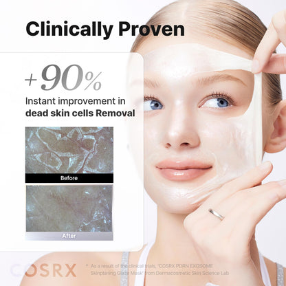 COSRX PDRN EXOSOME Glaze Wrapping Mask with SALMON DNA PDRN, Easy Peel-Off Overnight Mask for Glass Skin, Firmness