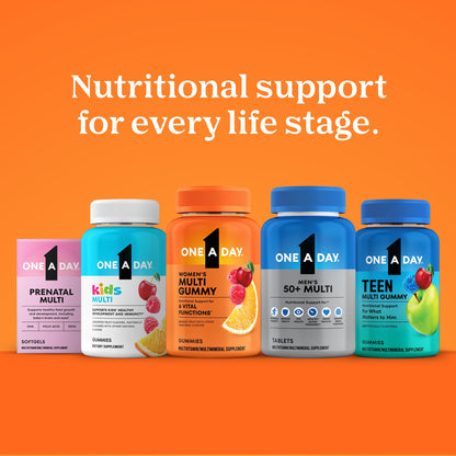 One A Day Multivitamin for Men - Daily Mens Multivitamins with Vitamin D, Zinc, Folic Acid, and B Vitamins, Physical Energy Support, 200 Count