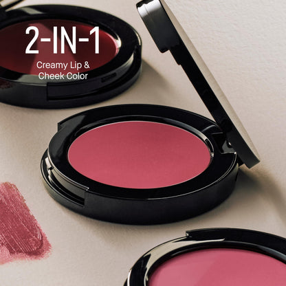 Bobbi Brown Pot Rouge | Multi-Use Cream Blush and Lip Tint | Dewy, Natural-Looking Flush for Cheeks and Lips | Mirrored Compact Travel-Size Face Makeup Blusher, Pale Pink, 0.13 Ounce