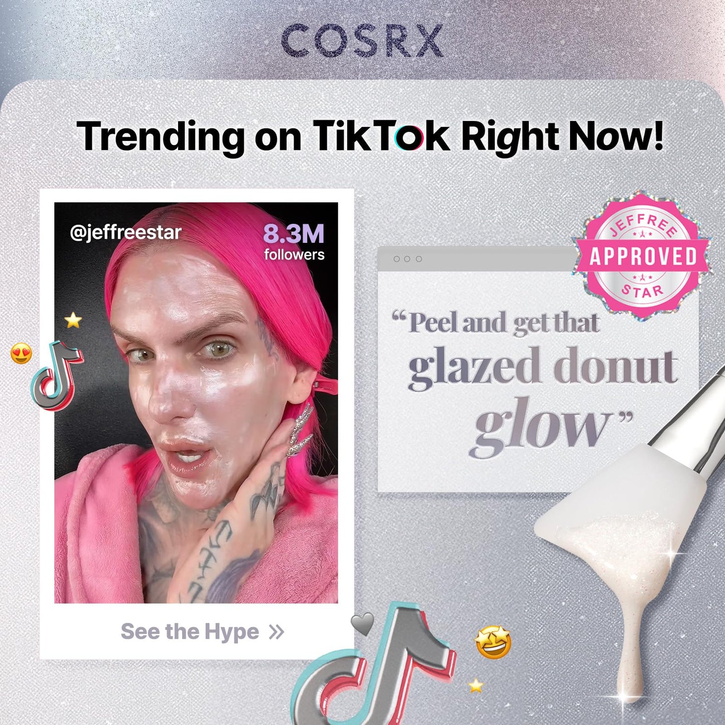 COSRX PDRN EXOSOME Glaze Wrapping Mask with SALMON DNA PDRN, Easy Peel-Off Overnight Mask for Glass Skin, Firmness