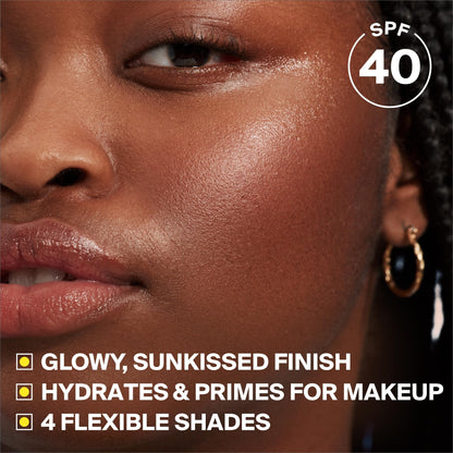 Supergoop! Glowscreen SPF 40, Sunrise (Champagne Glow) - 1.7 fl oz - Glowy Primer + Broad Spectrum Tinted Sunscreen - Helps Filter Blue Light - Hydration - Hyaluronic Acid & Vitamin B5 Supergoop!Buy Supplements Australia