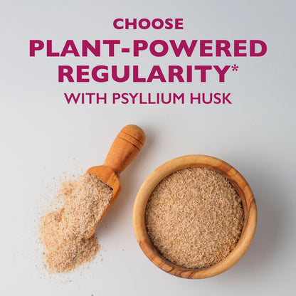 Metamucil 4-in-1 Psyllium Husk Friendly Fiber Supplement, Sugar-Free, 72 teaspoons, Orange Flavored, Daily Fiber Powder for Digestive Health