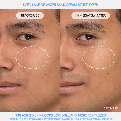 LANEIGE Water Bank Blue Hyaluronic Cream Moisturizer: Hydrating Korean Face Cream with Squalane & Ceramide