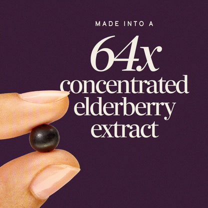 Nature’s Way Sambucus Elderberry Gummies, Immune Support Gummy for Adults & Kids Ages 4+ with Black Elderberry Extract, Vitamin C