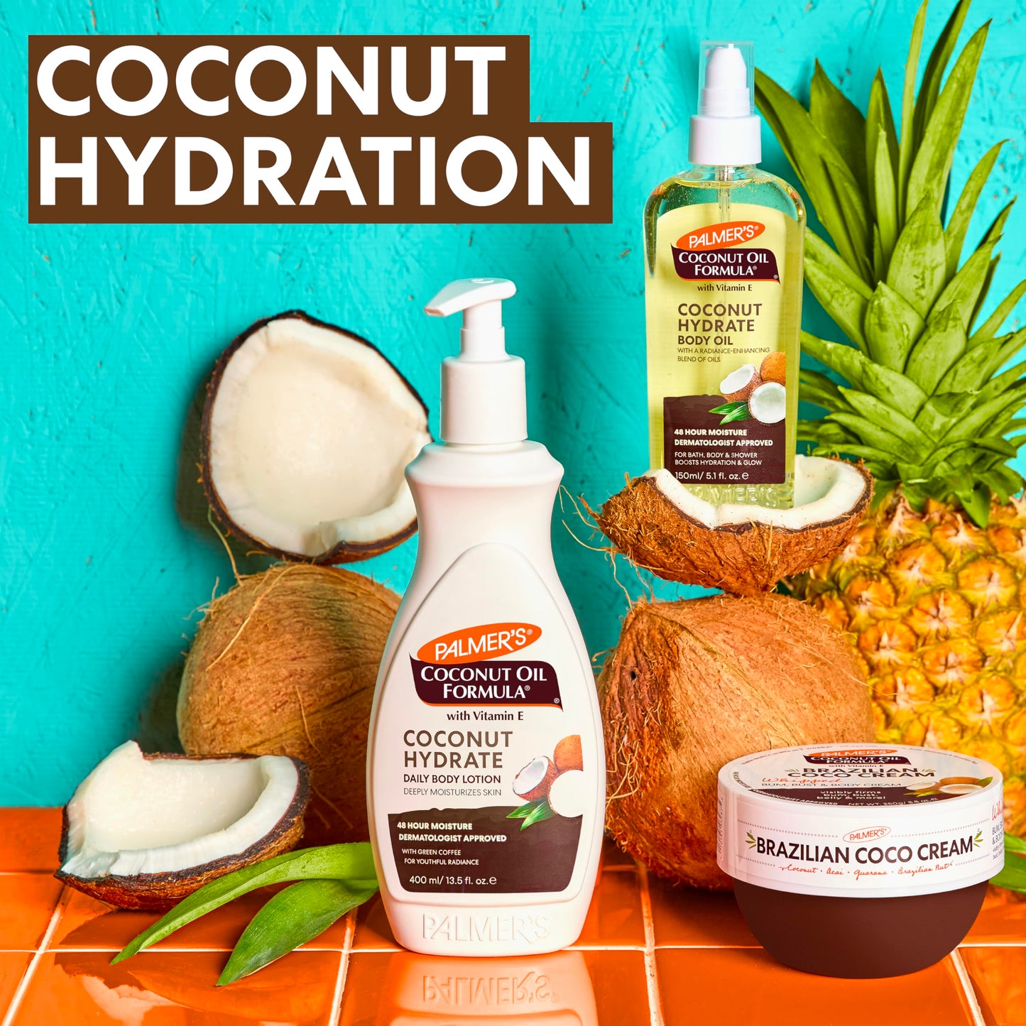 Palmer's Coconut Oil Formula Brazilian Coco Cream with Vitamin E, 8.8 Fl Oz, Whipped Bum