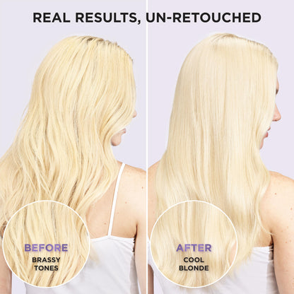 L’Oreal Paris Sulfate Free Brass Toning Purple Shampoo for Blonde, Bleached, Silver, or Brown Highlighted Hair, EverPure, 6.8 Fl Oz (Packaging May Vary)