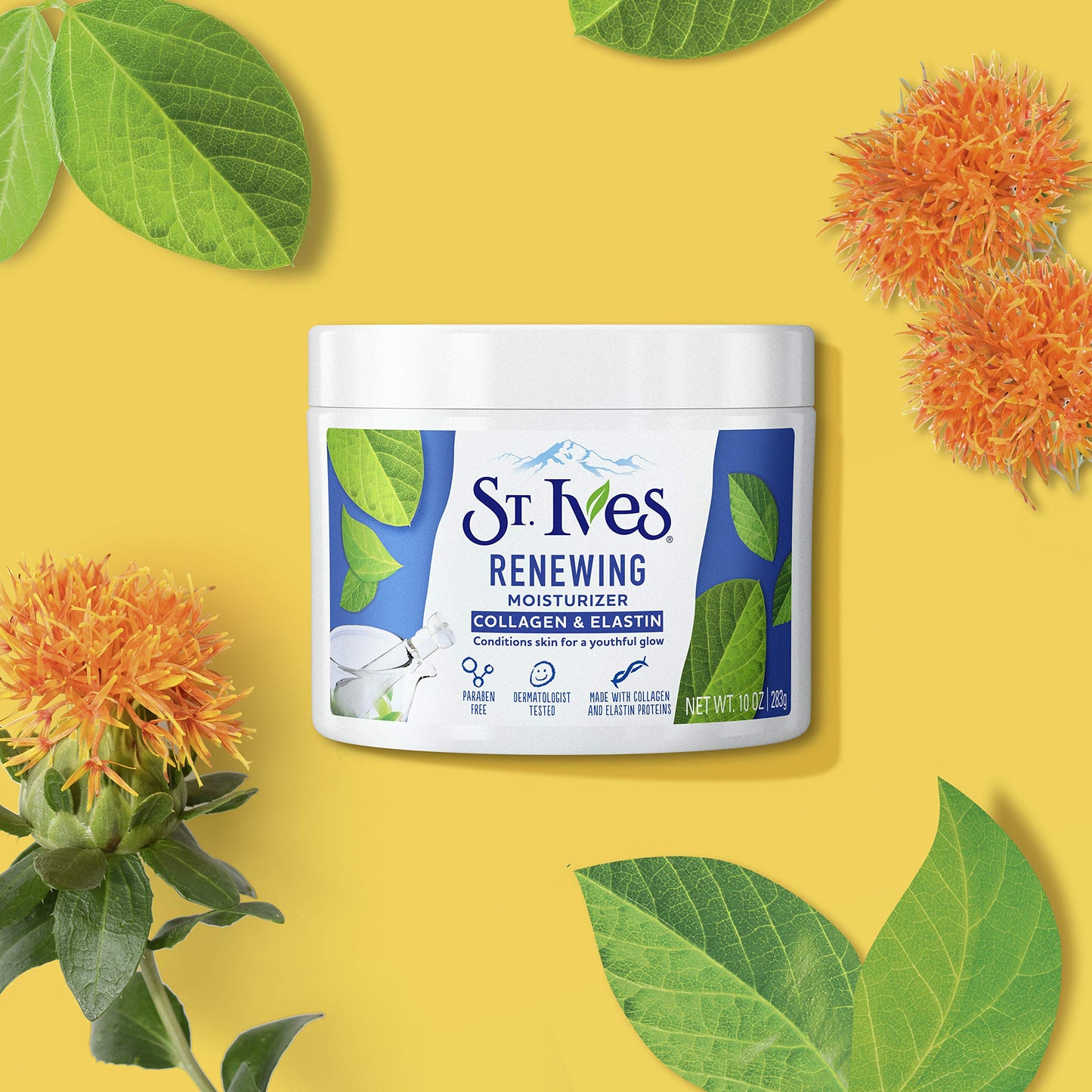 St. Ives Face Moisturizer Cream, Collagen and Elastin, Renewing Facial Moisturizer for Women, Paraben Free
